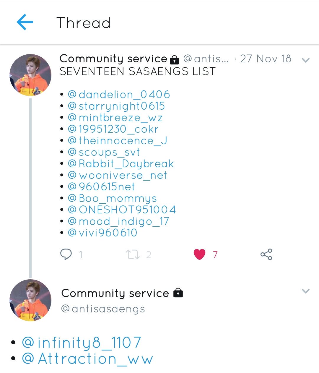 𝘍𝘈𝘕𝘚𝘐𝘛𝘌 𝘓𝘐𝘚𝘛𝘚 Around The Most And I Got These Users From This List See Pictures Again You Dont Have To Block These Fs But Its Just Here For Anyone Who
