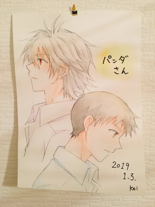 keiさんに直筆貞組いただきました……!
美しい…!水彩絵の具の透明感…何よりふたりのもの憂げな横顔がたまりません…!ありがとうございます…🙏 