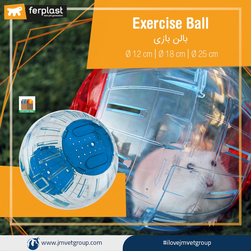 jmvetgroup's tweet photo. ferplast - Exercise Ball
❤️💙🐹💙❤️
بالن بازی
مخصوص جونده
Ø 12 cm
Ø 18 cm
Ø 25 cm
#jmvetgroup
#ilovejmvetgroup
@ferplast_official
@j.mvetgroup
#ferplast
#ferplastiran
#فرپلاست
#فرپلاست_ايتاليا
#فرپلاست_ایران https://t.co/qZ8hkyNtsY