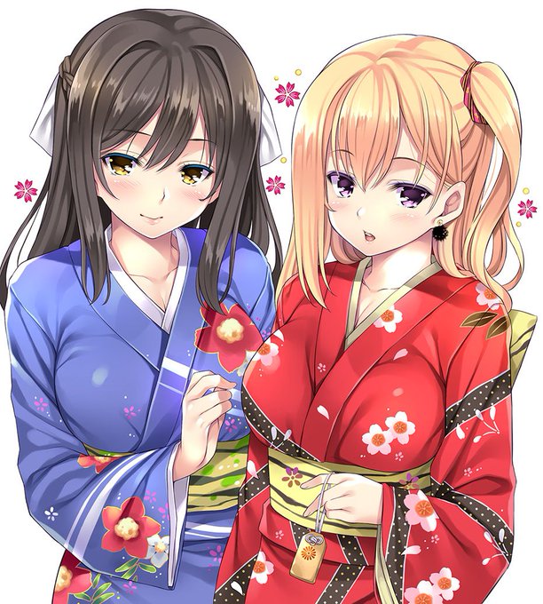 正月絵 真姫ちゃん&桜崎さん 本年も宜しくお願い致します～!!✨ 