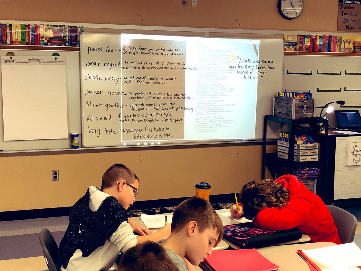 lauren__eli's tweet photo. 5th grade analyzed the lyrics to “Kill A Word” today @ericchurch https://t.co/5LNaY9LW7q