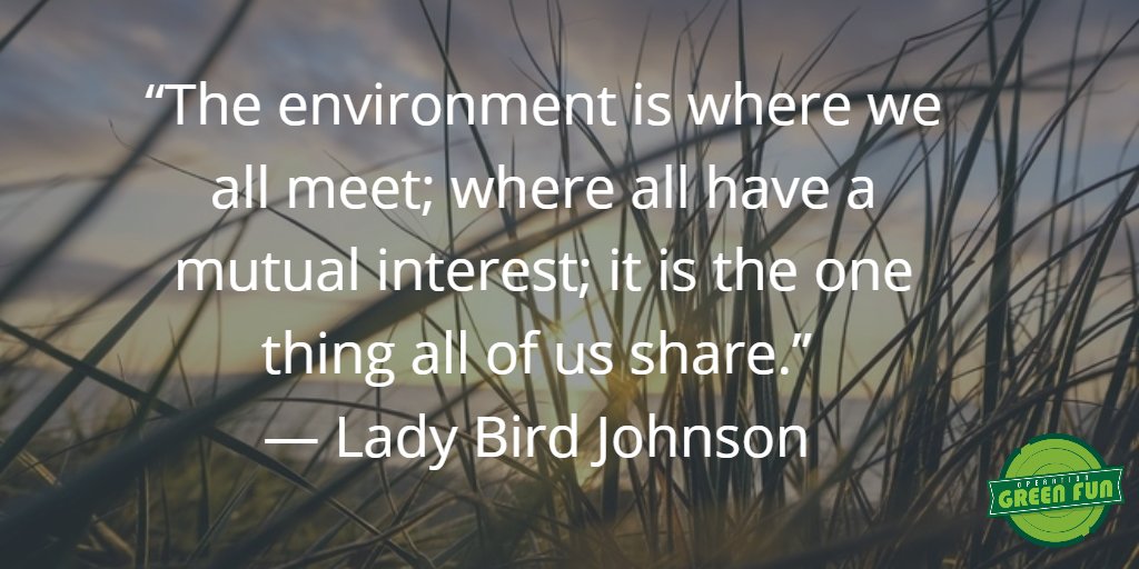 OpGreenFun's tweet photo. The #environment... it's one thing we ALL share. Show you care by doing your part! #CSR #GoGreen https://t.co/eNSMi2j53w