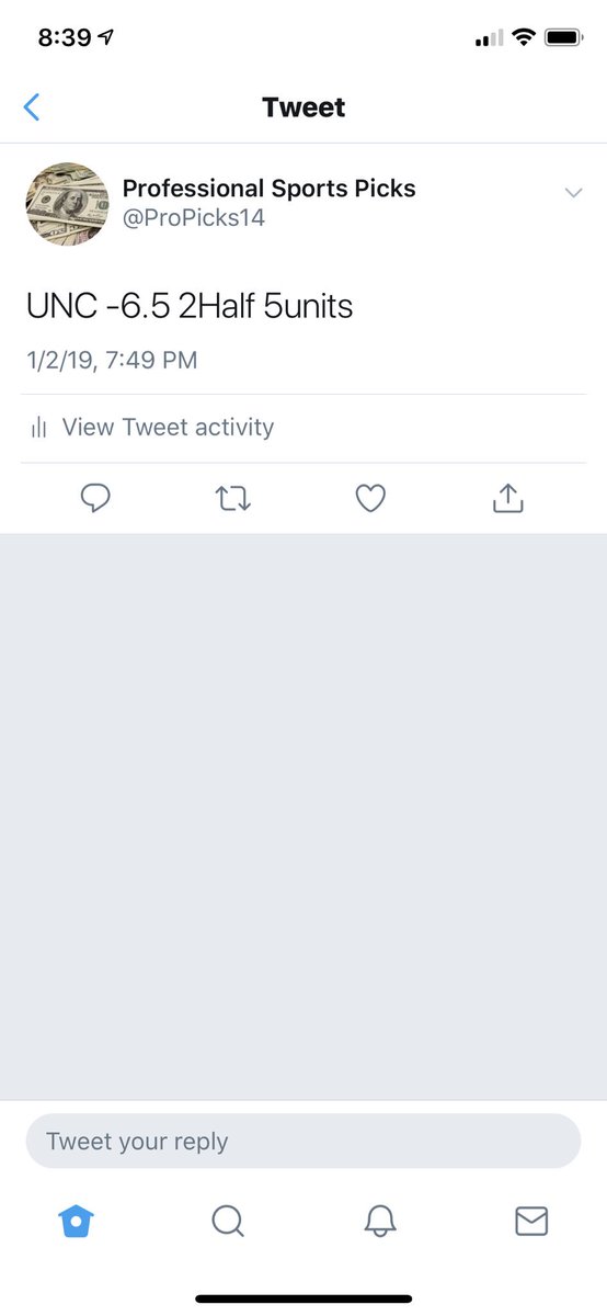 MadeMenPicks's tweet image. 💥Yesterday’s recap! 💥
Wake Forrest -7.5 3units✅💰
WVU +4.5 3units✅💰
Dallas +2 3units✅💰
Okc -5 5units✅💰
UNC -6.5 5units✅💰  
Nevada -9.5 5units✅💰
Okc -2.5 2H 2units✅💰
7-0 on the day for a profit of 26units 💵💵
Congrats to whoever tailed!! #GAMBLINGTWITTER #betting