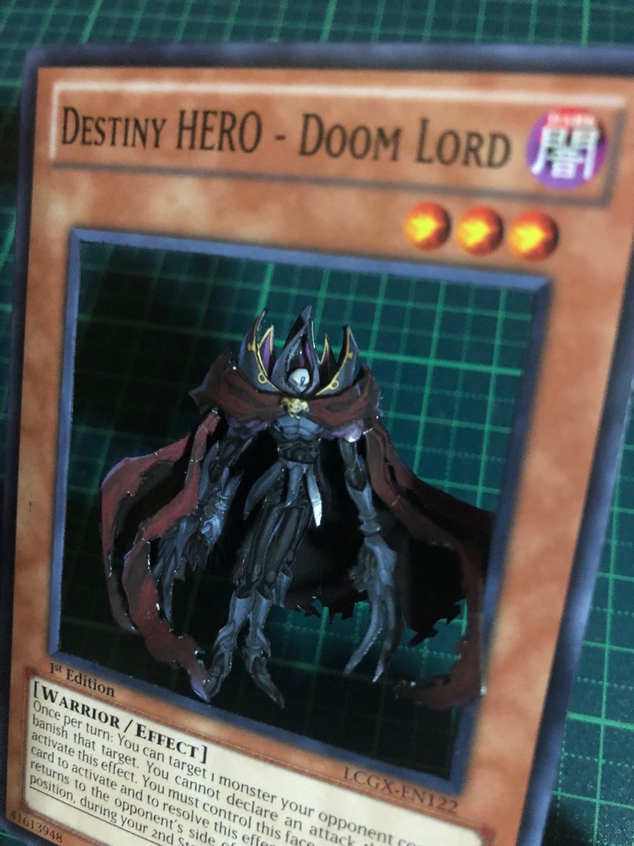 立体カード ｄ ｈｅｒｏ デビルガイ Destiny Hero Doom Lord Tcgアート