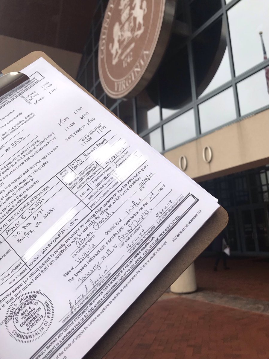 AbrarOmeish's tweet photo. Grateful to an incredible #YellowCaps team who helped gather over 300 signatures in less than one day! Paperwork is in and we’re first on the ballot! #VoteAbrar for @fcpsnews because we’re organized, professional, overwhelmingly energized, and have lots of community support! https://t.co/9RUuiCpFYo