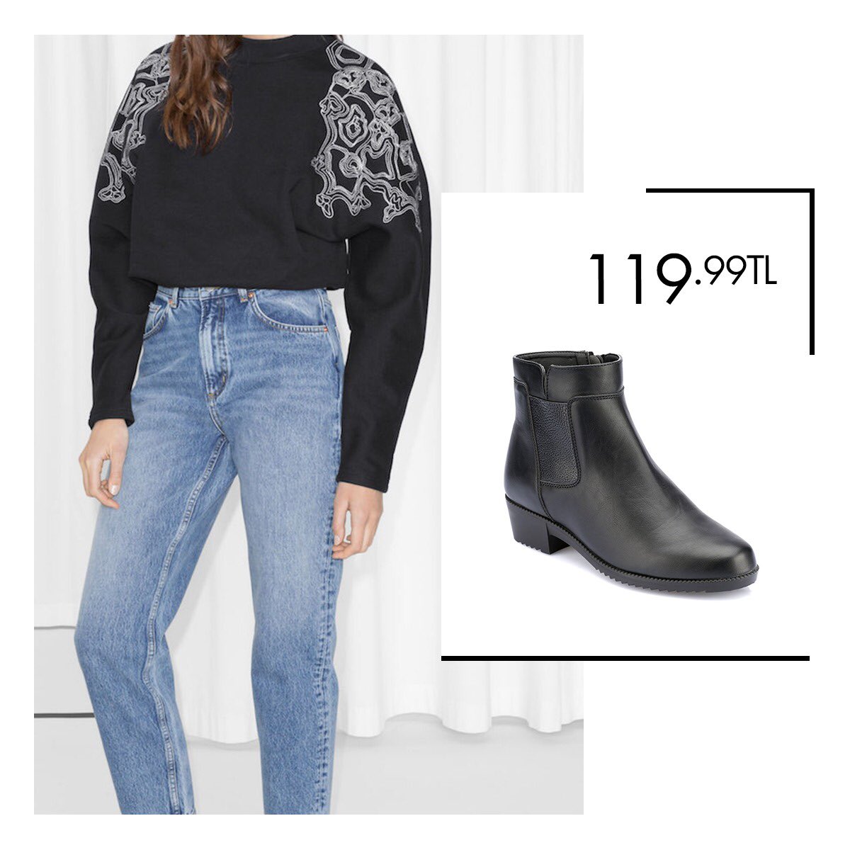 Jean pantolonlarınızla kombinleyebileceğiniz ayakkabı modelleri Polaris'te! Siyah Kadın Bot 36-40 Numara 119,99 TL 🔎 100323682 http://bit.ly/2VuNuL5