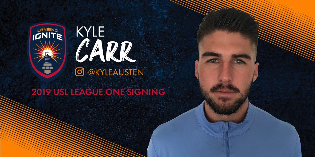 lansingignite's tweet image. Former Lansing United and @LibertyU Midfielder, @TheKyleCarr, has signed with Lansing Ignite for the inaugural season as part of @USLLeagueOne, pending league and federation approval!

#LansingIgnite | #WeAreOne | #UnitedForSoccer