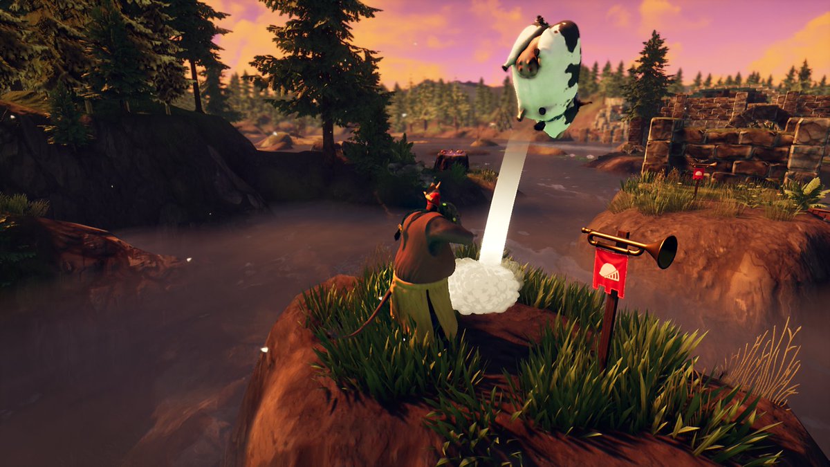 itchio's tweet photo. Hyss: A cow-throwing puzzle adventure! https://t.co/ueHsvSuW4b by @SunscaleStudios #indiegames https://t.co/0AGRUys9GP