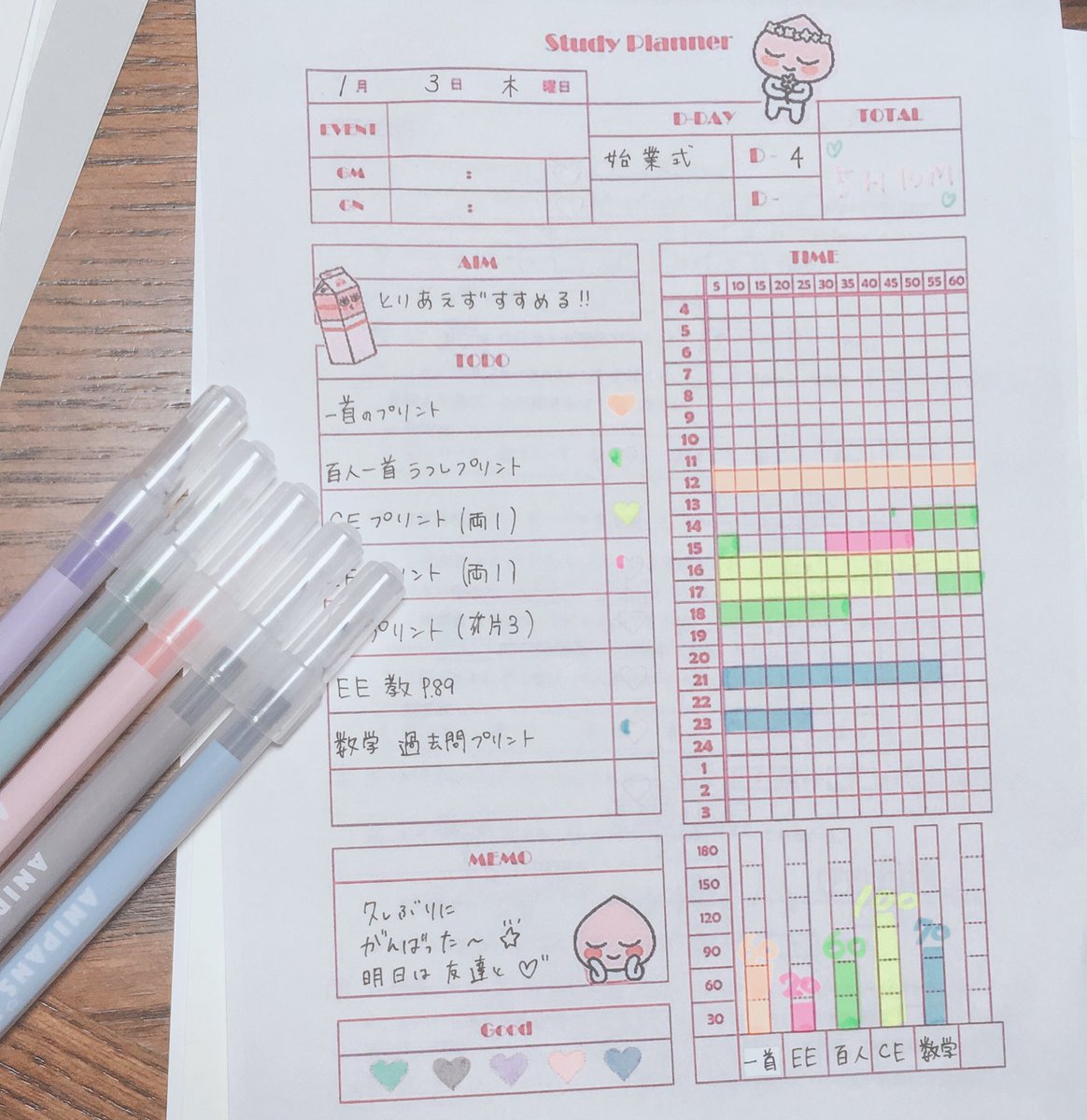 《5H10M》

明日は友達と初詣行ってそのまま一緒に課題💓