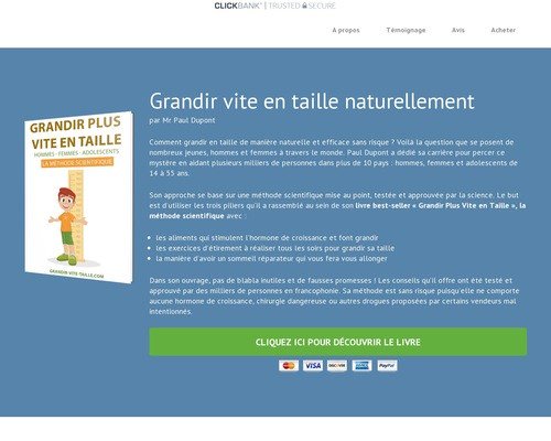 Road4Success.com on X: Grandir vite en taille – Livre PDF Paul Dupont pour  augmenter sa taille -   / X