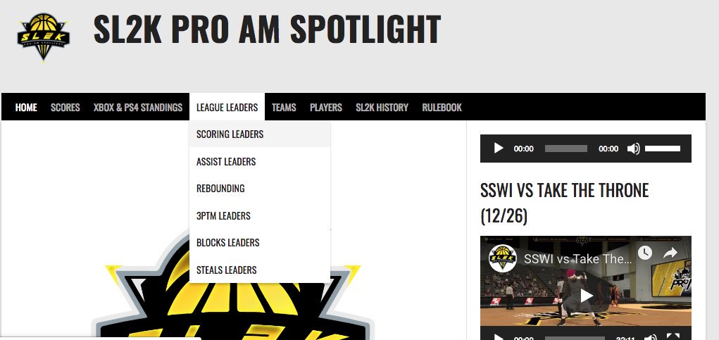 UPASupport's tweet photo. Introducing our brand new stats pages! Broken down by category and console you can now compare your numbers against the #SL2K3 top-100. 

Get buckled up for #SL2KAllStar weekend coming soon. Mention us in any stat posts we'd love to hear from you! 

https://t.co/CX4yMBkxbg https://t.co/auDtHD2Ir0