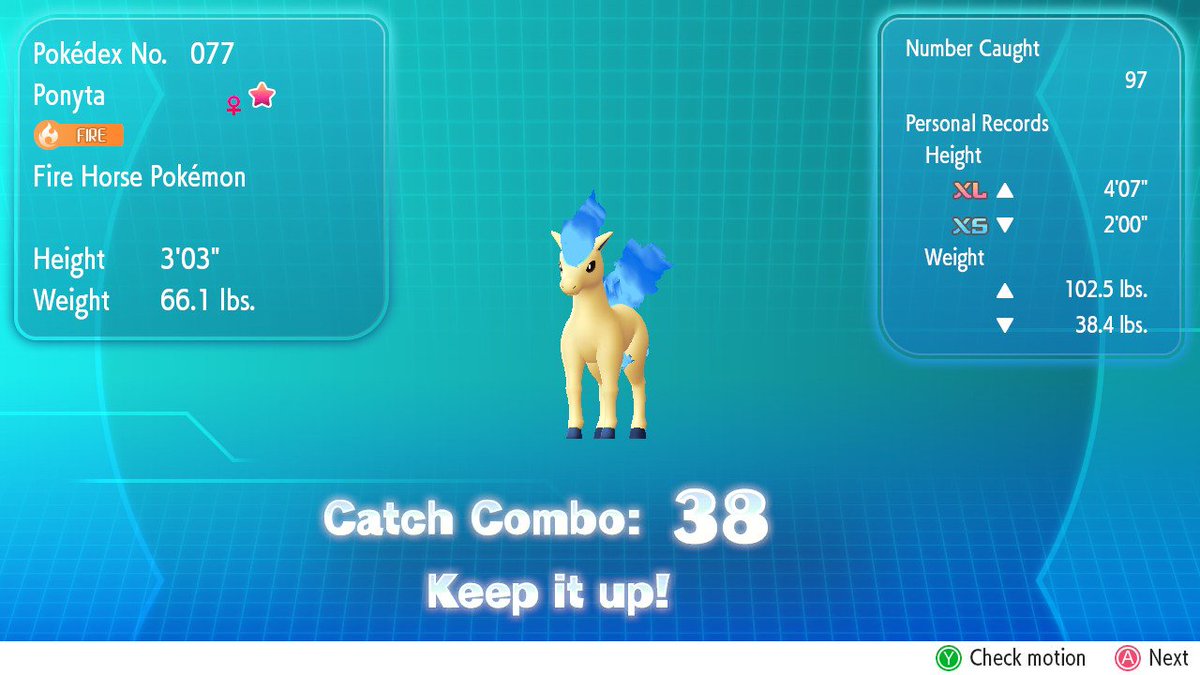 sendvulpix's tweet image. More on my shiny ponyta #PokemonLetsGo #NintendoSwitch