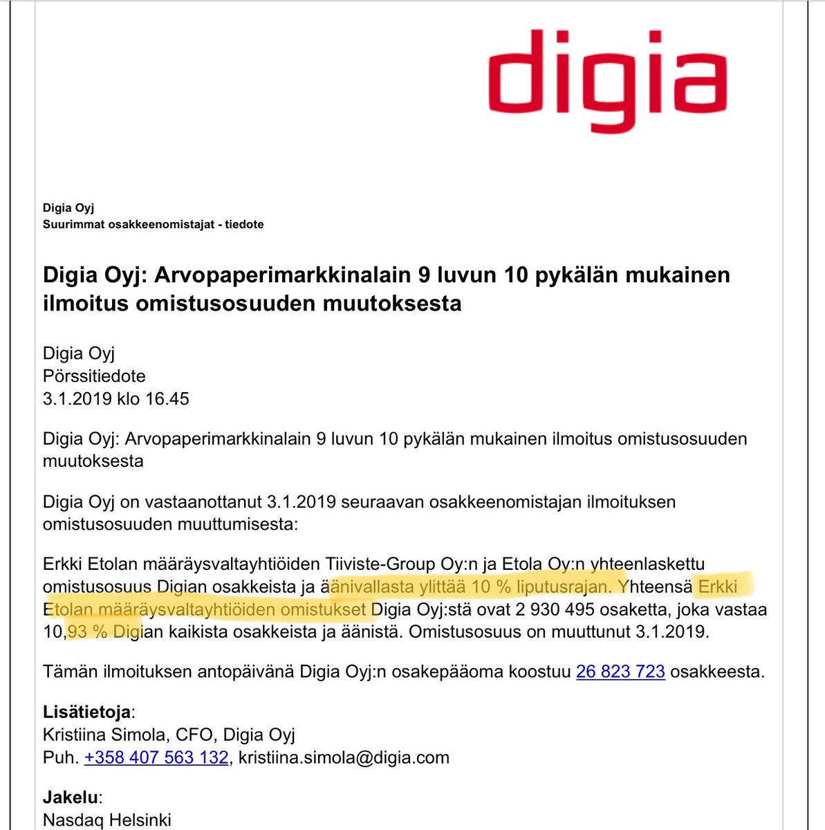 zijoittaja's tweet image. #Etola liputus #Digia