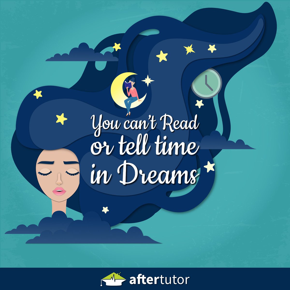 aftertutor's tweet photo. Reading And Dreaming are functions of two different side of the brain. This is why we can't read in a dream. #Facts #DailyFacts #Dreams #Read #Time #Sleeping #Night #Aftertutor https://t.co/hiHF055I5b