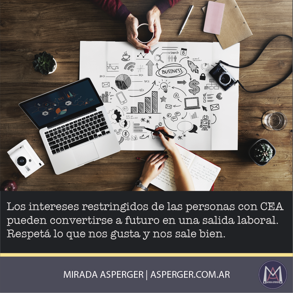miradaasperger's tweet photo. Los intereses restringidos de las personas con CEA pueden convertirse a futuro en una salida laboral. Respetá lo que nos gusta y nos sale bien. https://t.co/sj7nYtd0rC