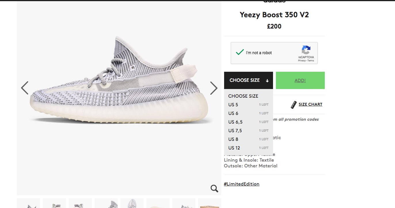 The Sole Restocks on Twitter: "adidas Yeezy 350 Static. Restock Caliroots Link &gt; Twitter