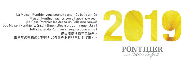 La Maison Ponthier vous présente ses meilleurs vœux pour cette nouvelle année!