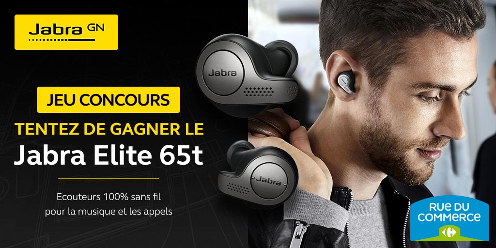 rueducommerce's tweet photo. [#JeuConcours] Vous désirez remporter des écouteurs @JabraFrance #Elite65t ➡https://t.co/H8Ankumujd ?

Pour participer #RT+#Follow 
TAS : 14/01 à 10H https://t.co/ETofVO25jB