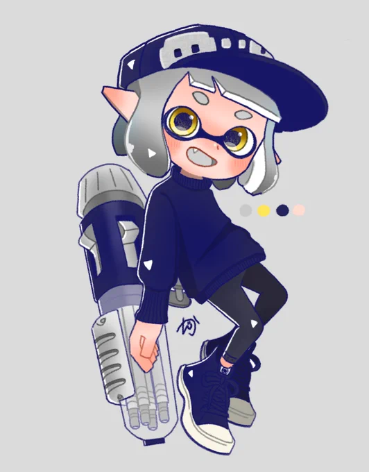 描き初めマイイカ 