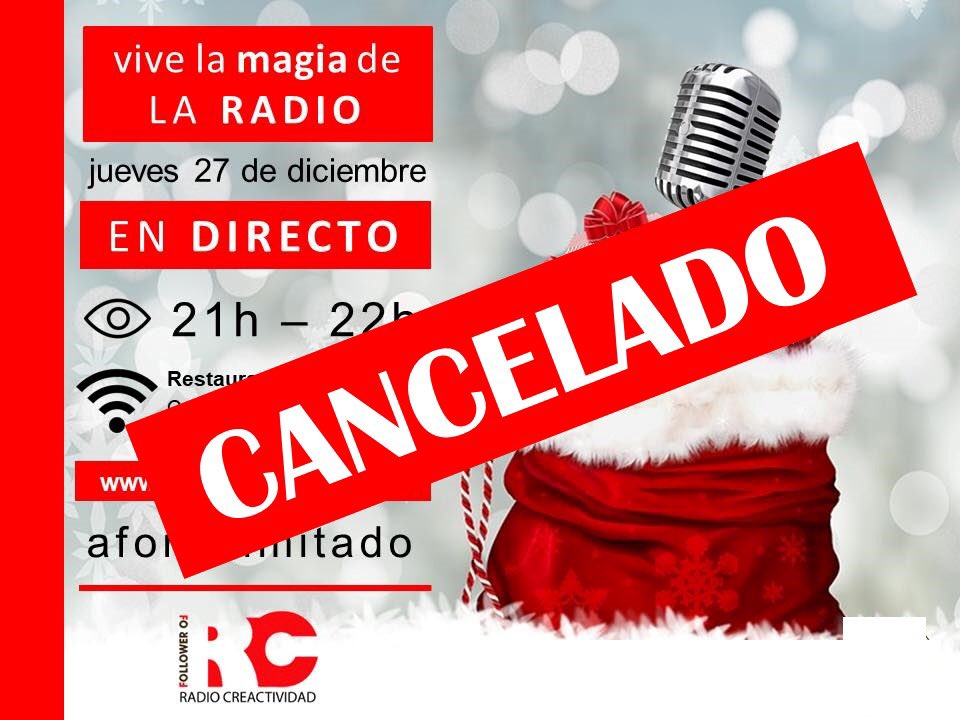 Followerofline's tweet photo. Por motivos ajenos a Radio Creactividad, el programa previsto para esta tarde se cancela. https://t.co/O9V73nzd9w