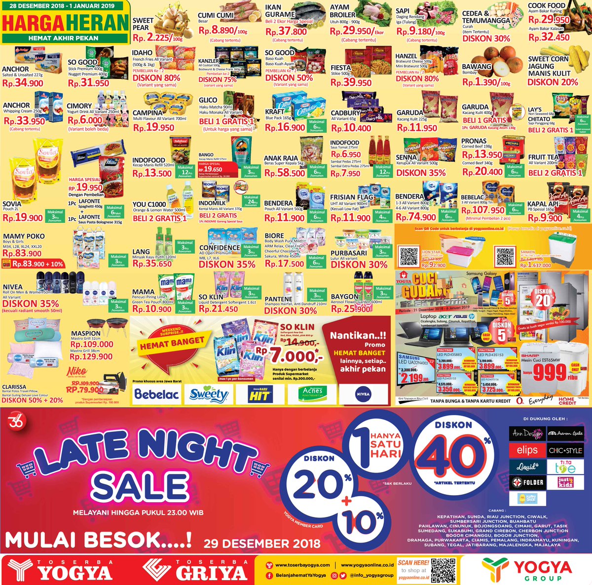 info_yogyagroup's tweet photo. HARGA HERAN Periode 28 Desember 2018 - 1 Januari 2019
.
Hanya dimana? Ya Yogya..
#hargaheran #hargahemat #YOGYAGROUP https://t.co/AOszfQNAwf