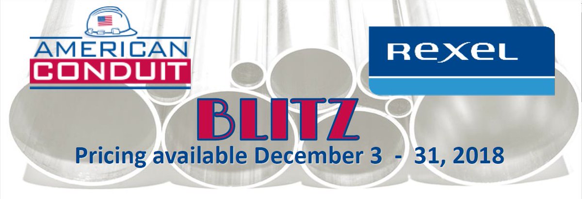 RexelNortheast's tweet photo. Let the Countdown Begin....we have T-Minus 3 Business Days for our American Conduit's Aluminum EMT Blitz.  Call your local Rexel Branch or Salesman for more details! #AluminumEMT #RexelSpecials #DecemberDeals https://t.co/TLqK7Q87Us