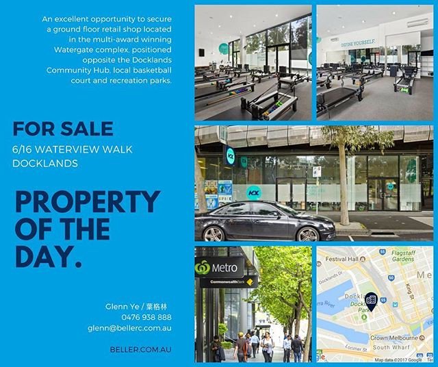 YourHMOExpert's tweet photo. Reposting @beller_commercial:
PROPERTY OF THE DAY
6/16 Waterview Walk DOCKLANDS
An excellent opportunity to secure a ground floor retail https://t.co/VxdiNsMijB