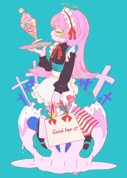 #平成最後の冬限定絵描きさんと繋がりたい 
#平成最後の冬限定創作クラスタさんと繋がりたい 
#絵描きさんと繫がりたい 
青とピンクのポップな絵を描いています!RT&amp;いいね共に巡回いたします!(*^^*) 