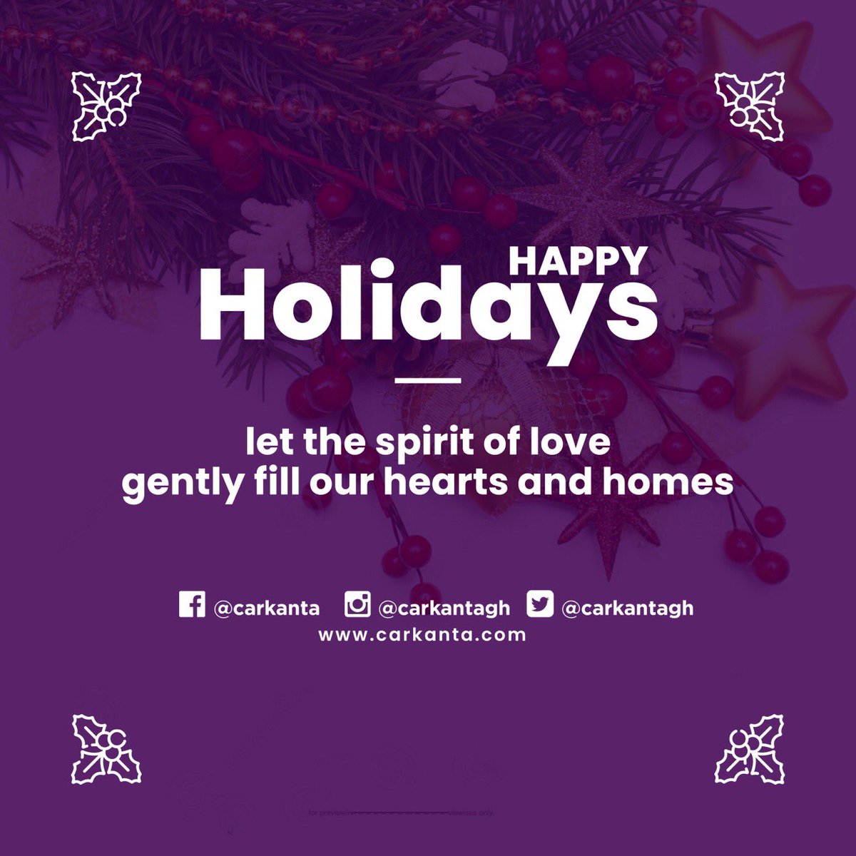 CarKantaGh's tweet photo. Love is all we’ve got this season. Let’s spread it! 🎄🎉🎊❤️ #GivingYouTheBestCarDealsAll2019
#EverythingAuto #BuySellRentInsure #SpreadLove #Smile https://t.co/amuevkUPKV