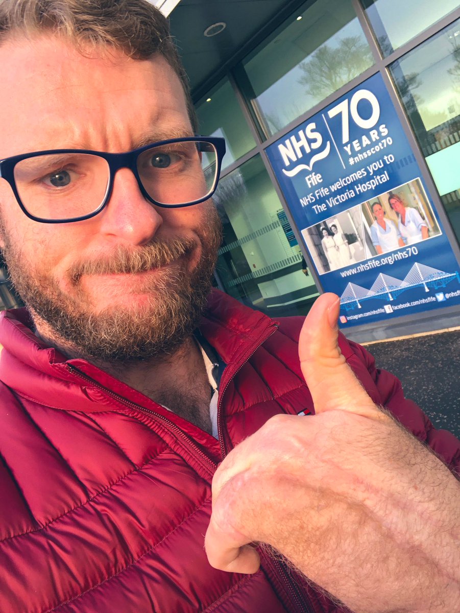 JJChalmersRM's tweet image. Nice little extra #Christmas present, my final check up appointment after my internal snags, a few months back.

All clear &amp;amp; 100% fighting fit again!

Thank you to everyone at Victoria Hospital and @nhsfife, once more I feel very lucky to have you.

#NHSChristmas #NHS70 #NHS