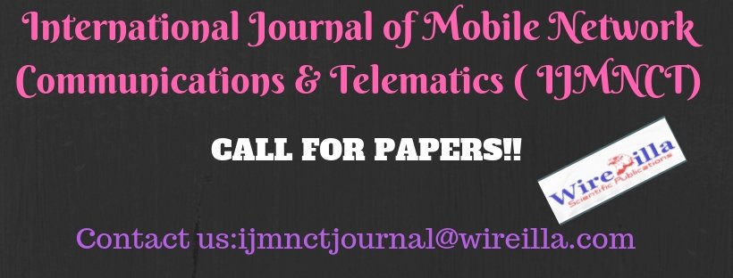 ijmnctjournal1's tweet photo. International Journal of Mobile Network Communications &amp; Telematics ( IJMNCT)
ISSN : 1839-5678
https://t.co/Seh45SASLH https://t.co/MafhnLQqUI
