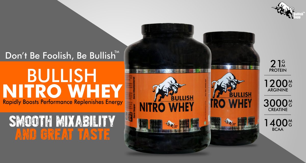 Bullish_Supp's tweet photo. Don't Be Foolish, Be Bullish™
Bullish Nitro Whey
Smooth Mixability And Great Taste
Flavour - Milk Chocolate
1kg - Rs. 3299/-
2kg - Rs. 5899/-
#whey #protein #nitrowhey #fitness #gym #bodybuilding #muscle #suppliments #milkchocolate #greattaste
Visit - https://t.co/mL7pS9xZK5 https://t.co/5aILsbBT5t