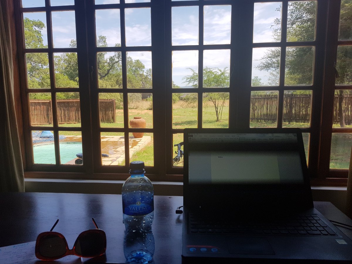 GailSchimmel's tweet image. Not the WORST place I have ever written.
#amwriting
#ReadSA