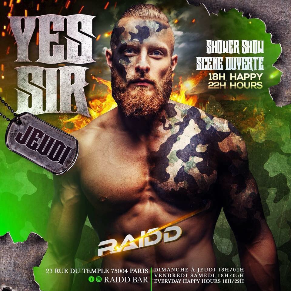 RAIDDBAR's tweet photo. Tonight @RAIDDBAR !
#WorldFamousShower #RaiddBar #Paris #Marais #23RueDuTemple #BeThere #BeFresh #BeReady https://t.co/cwCYUBoCZb