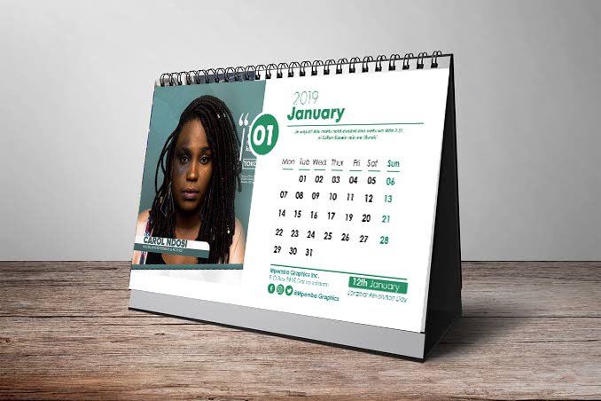 GraphicsMpemba's tweet photo. Jipatie Kalenda safi kabisa ya #2019 kwa bei nafuu kabisa ukiwa na @GraphicsMpemba
Wasiliana nasi leo kupata kalenda yako bomba kabisa.
0785-824-852 @CarolNdosi
#MGraphicsTz #mpemba
@saluh_mbise https://t.co/CYsmGrFHcY