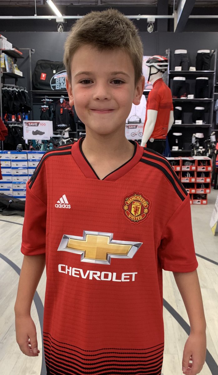garrethtrent's tweet photo. Got my son his first @ManUtd shirt after he asked for one. Waited many years for this proud moment. #SupporterForLife #GloryGloryManUnited https://t.co/DDJTNG6inQ