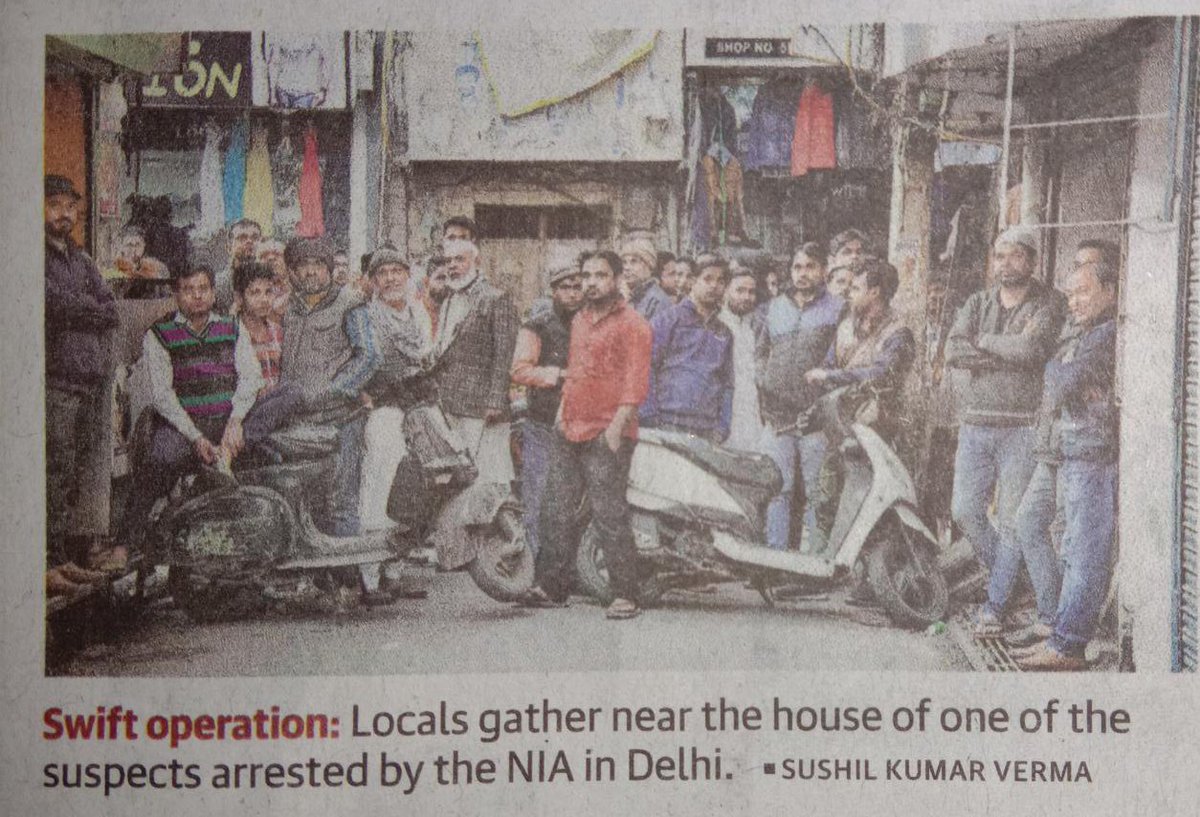 vinod_bansal's tweet photo. See how #Islamic #Jihadis guarding the house of the #terrorists #TerroristSupport so that #NIA #police and #Security agencies may not take action against them. They have blocked the entire road. https://t.co/PGCyPvfOwO