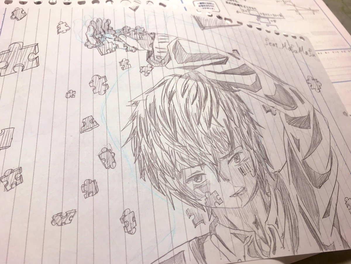 あめゑ Ar Twitter もういいよ アナログ絵 アナログイラスト アナログ絵描きさんと繋がりたい まふまふ さん ジグソーパズル