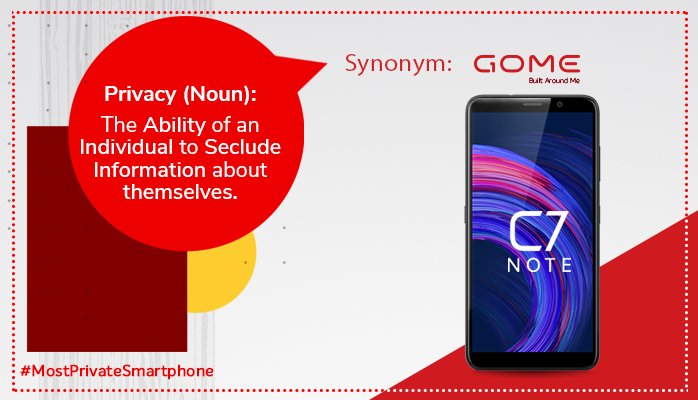 gomemobilesIN's tweet photo. You gotta use it to believe it! Get your GOME smartphone today and experience the privilege of owning the #MostPrivateSmartphone
Know how: https://t.co/GxtTHy4hOb
#GOME #GomeOS #GomeMobiles #Mobile #Smartphone #Privacy #Private #PrivateLife #India #MobilePhone #GomeIndia https://t.co/i3qnaBbxX0
