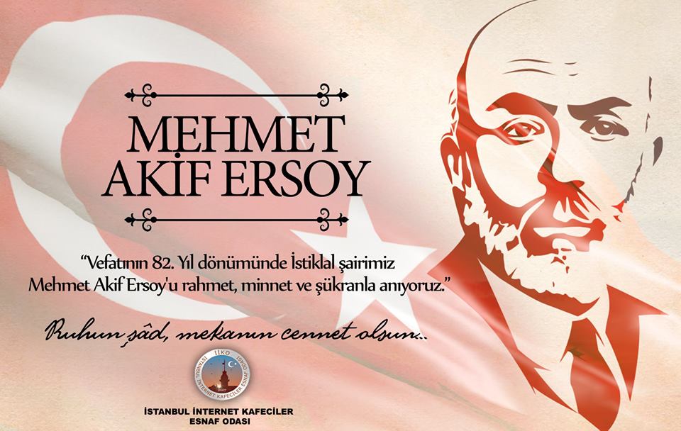 iikesnafodasi's tweet photo. ‘‘Vefatının 82. Yıl dönümünde İstiklal şairimiz Mehmet Akif Ersoy'u rahmet, minnet ve şükranla anıyoruz.’’
Ruhun şâd, mekanın cennet olsun...
#istanbulinternetkafecileresnafodası
#iiko
#ümitbüyük
#temiznet
#esporbilişimmerkezi
#internetkafeciler
#MEHMETAKİFERSOY https://t.co/VluQPFhRRR