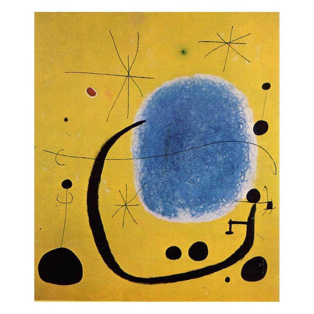 Zoey: “the gold of the azure, 1968 by joan miro 🌠” #Instagram #DeutchUpdates