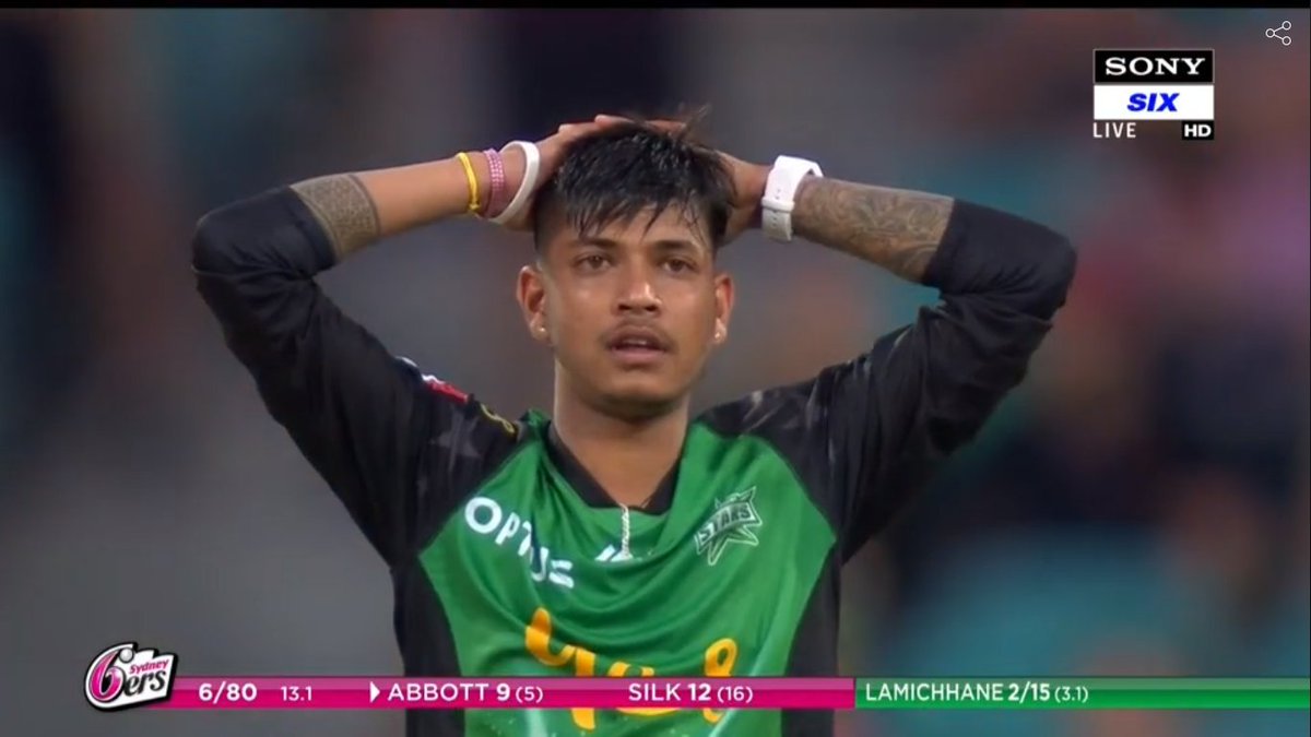 PietersenSandip's tweet photo. Another habitual spell !
Another typical day for @IamSandeep25 !!
Well done lad !🔥🔥
4-0-18-2 in 3rd match !
#BBL #MLSvsSYS https://t.co/C2FRI1QGSt