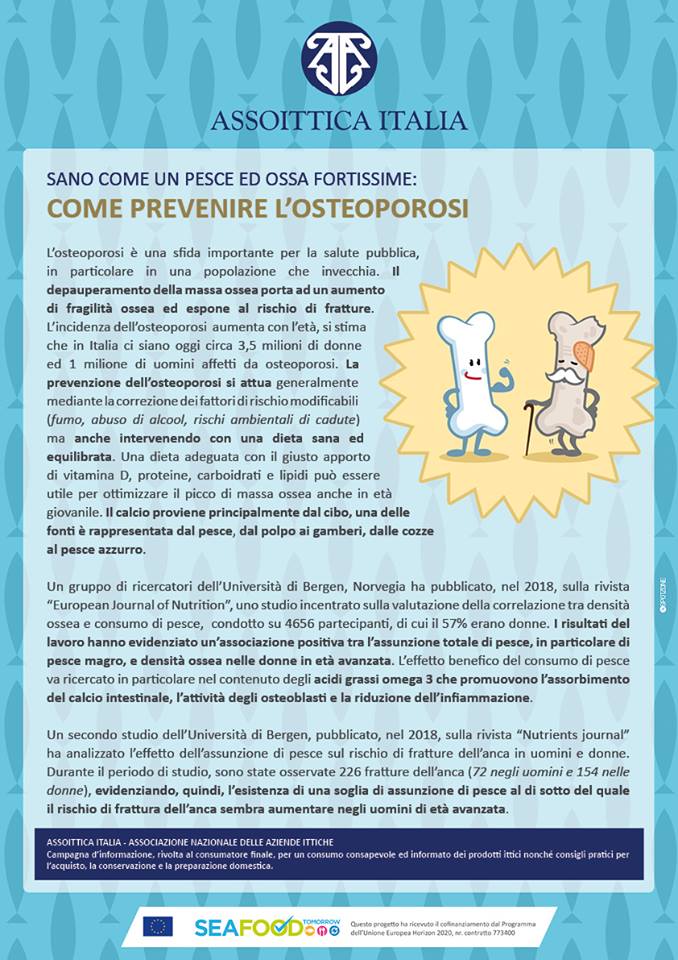 pesceinrete's tweet photo. . @Assoittica. Sano come un #pesce ed #ossa fortissime: come prevenire l’#osteoporosi
https://t.co/mCxwVEoh05 https://t.co/yBpQa0B4Uj