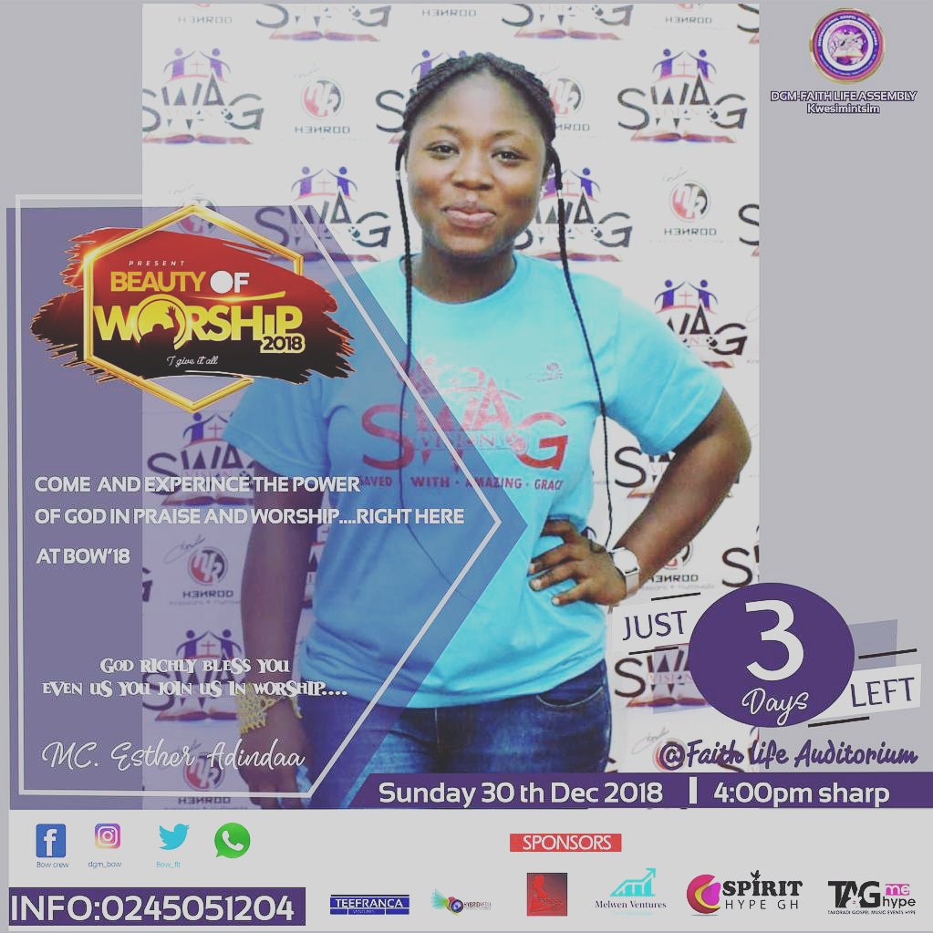 AlvinanaAn's tweet photo. #dgm-ghana
#faithlifetemple
#kwesimintsim
#Beautyofworship 2018
#30/12/18
#4pmsharp
#igiveitall https://t.co/pSDhR3FK0b