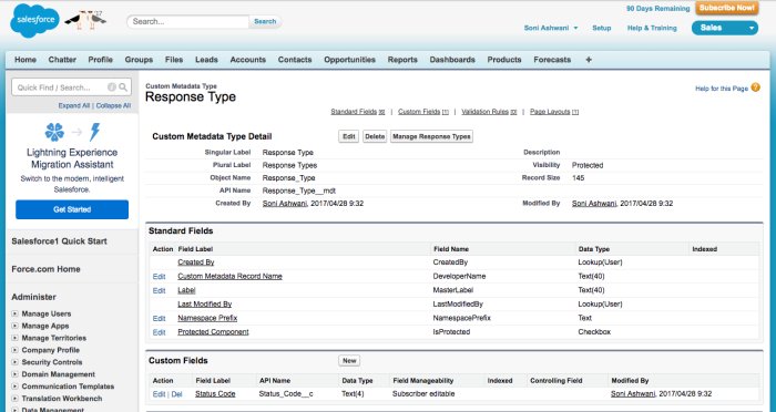 HarshalaShewale's tweet photo. Found a very interesting article to perform CRUD operations on Custom Metadata Type (CMT), More details here- https://t.co/cos5cCifsA
@SFDC_Pune @PuneWit @eternussolution #learning https://t.co/LetLWblTg3