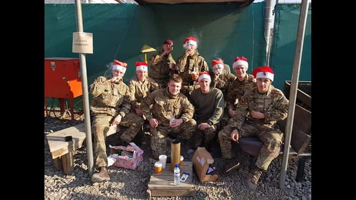 TheSmileClubUK's tweet photo. Merry Christmas from the REME LAD workshop in Afghanistan 🎅 https://t.co/5uddhXVgU2