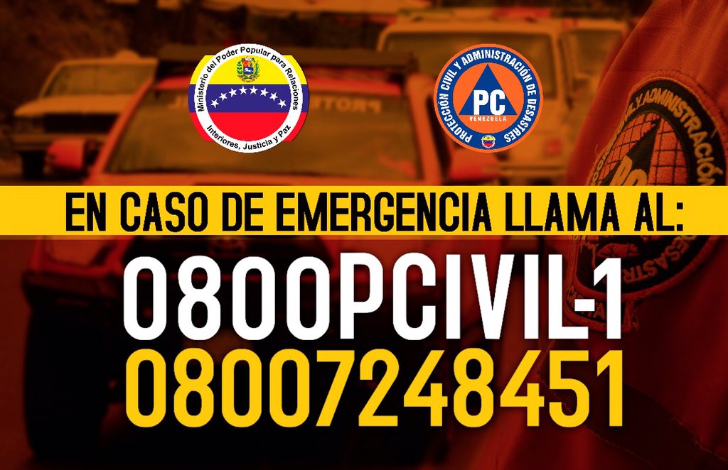 #Información l El Sistema Nacional de Riesgo se encuentra desplegado abocados a brindar respuesta oportuna y atención inmediata respecto al #Sismo que se registró a las 4:59 a 12 Km al noroeste de Valencia (10.258 N,68.080 W), prof. 9,4 km #27Dic