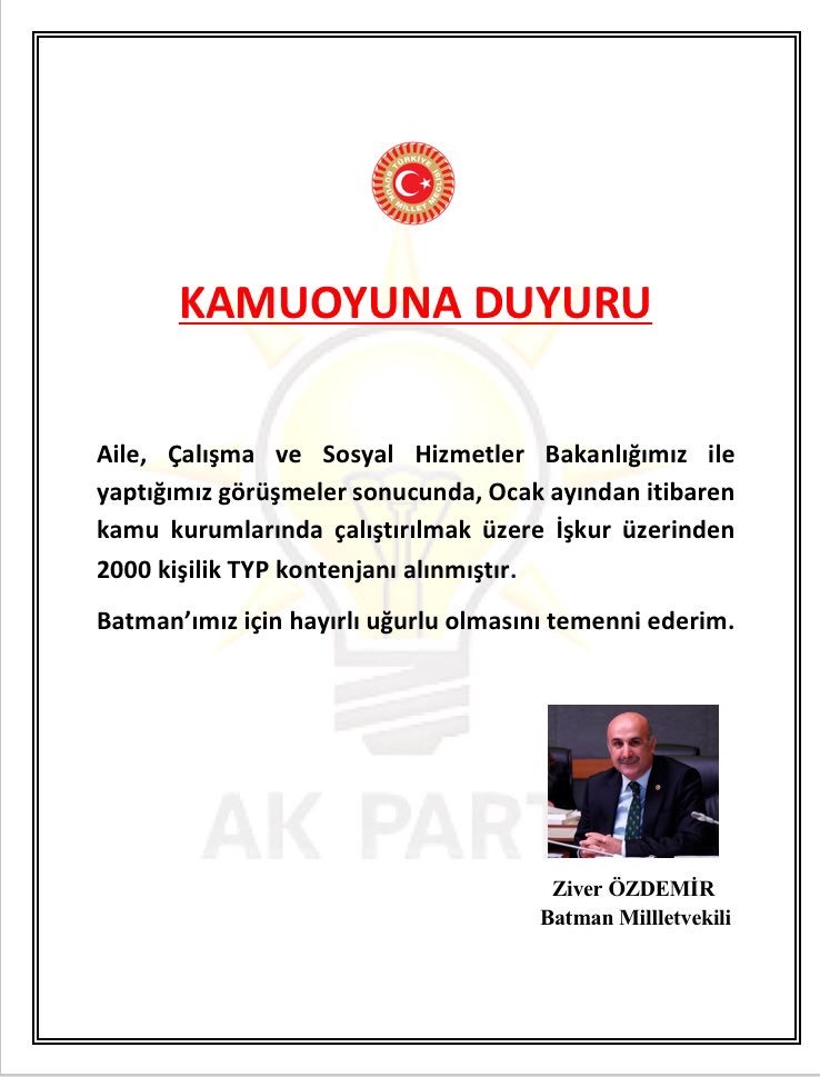 Batman’ımız için hayırlı uğurlu olsun.
