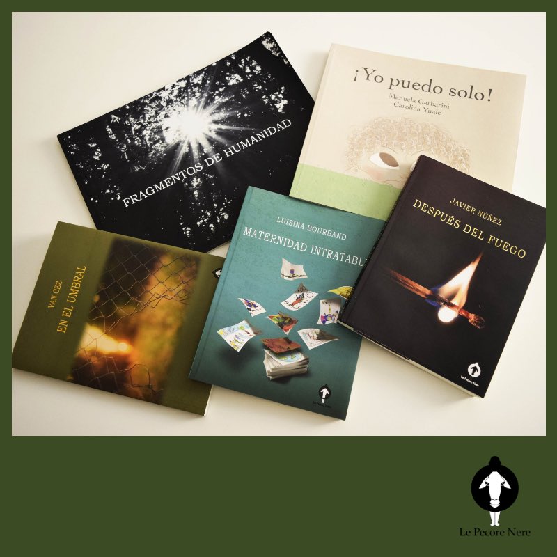 LePecoreNere's tweet photo. ¿Querés tener alguno de nuestros libros? A través nuestra página web o a través de un mensaje privado 📲 podés comprarlos. Consultanos también por los e-books.
https://t.co/McRSJalvyf.
#DespuésDelFuego
#MaternidadIntratable
#EnElUmbral
#FragmentosDeHumanidad
#YoPuedoSolo https://t.co/VO01dVMhN2