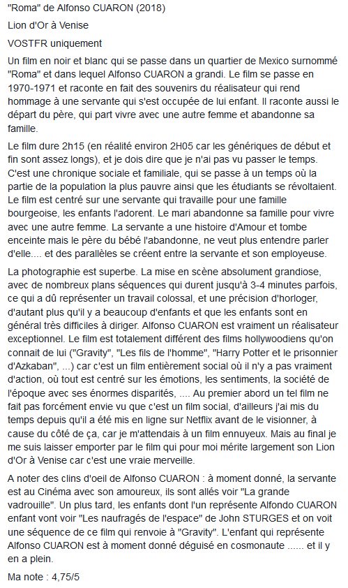 avragorn's tweet image. Pas de #TopFilms2018 car pas encore visionné mes blu-rays de films 2018 mais vu 2 excellents films sur plateformes et que je recommande très fortement :
➡️ #Roma de Alfonso CUARON sur @NetflixFR 
➡️ #BlueMyMind de Lisa BRÜHLMANN sur @ecinemacom